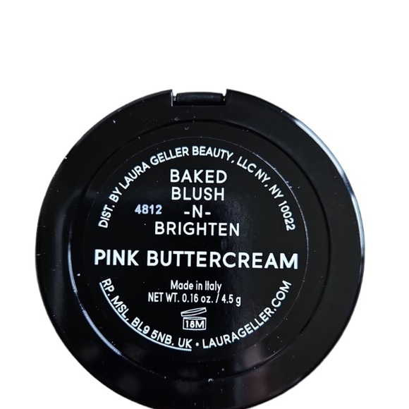 Laura Geller Blush-N-Brighten Marbelized Blush Compact Pink Buttercream NEW - Picture 5 of 10
